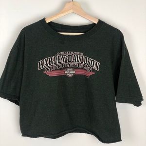Vintage Harley Davidson Graphic Tee Cropped
